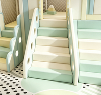 Aire de jeux intérieure personnalisée en forme de macaron, maison de jeu beige sur mesure pour enfants, équipement de jeu souple pour tout-petits, idéal pour café et maternelle