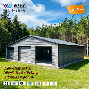 Structure en acier pour bâtiment, poutre en acier en forme de H solide, traitement de surface galvanisé pour garage industriel, atelier, durée de vie de 50 ans - Product Image 1