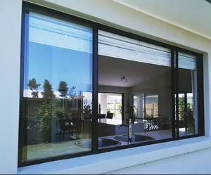 Haute qualité ménage portes et fenêtres vente populaire pas cher prix maison fenêtre en verre design avec serrure