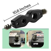 Brosse de nettoyage industrielle fournie par l'usine, outil de nettoyage de tuyaux en cuivre, brosse à tubes en cuivre 4 en 1 pour l'installation de la plomberie