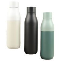 Bouteille isotherme de luxe exécutive en acier inoxydable SUS316 de qualité alimentaire, anti-fuite, avec couvercle double usage, personnalisable en gros