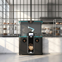 Commerciële koffiemachine automatische espressomaker met robotarmbesturing, capaciteit 200 kopjes, LE-serie voor café, restaurant, hotel