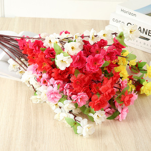 Branche de <span class=keywords><strong>fleur</strong></span> de pêcher artificielle en tissu de soie pour mariage, décoration intérieure, aménagement paysager de jardin <span class=keywords><strong>et</strong></span> photographie extérieure - Product Image 2