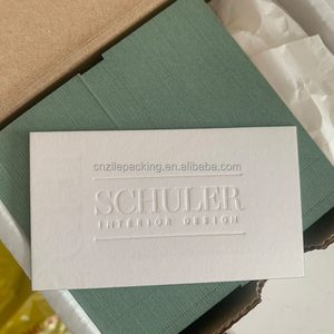 Sang trọng tùy chỉnh thiết kế logo <span class=keywords><strong>letterpress</strong></span> in in bông giấy Emboss thẻ kinh doanh - Product Image 6