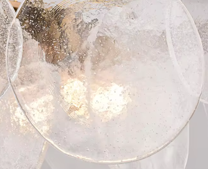 Zeal Lighting oro cepillado moderno hecho a mano burbuja vidrio colgante hogar interior vidrio colgante Luz - Product Image 5