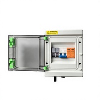 Boîtier de distribution à commutateur de transfert automatique 2P, inverseur de source double alimentation avec protection contre les courts-circuits et les surcharges MCB, IP65
