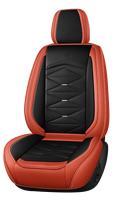 Housses de siège de voiture AUDLY Deluxe Design Sports Style, ensemble complet en cuir PU 5D, toutes saisons, 8 pièces, ajustement universel pour SUV