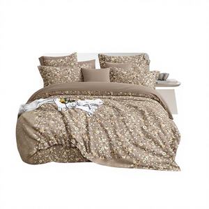 Juego de Sábanas King Size con Bolsillos Profundos, Diseño Estampado a Rayas, 400 Hilos, Microfibra, Uso Hotelero, Ropa de Cama para Todas las Estaciones, Fundas de Almohada - Product Image 1