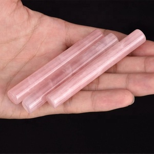 Rodillo de Jade rosa de alta calidad, masajeador de <span class=keywords><strong>Cuarzo</strong></span> Rosa, antiedad, gran oferta - Product Image 4