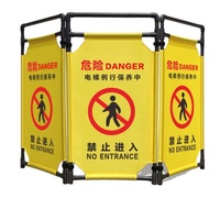 Ventes en vrac de barrière pliante de route portable en tissu Oxford pour garde-corps d'ascenseur