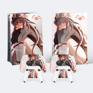 Vinilo adhesivo para consola y control de PS5 con diseño de anime para jugadores de videojuegos - Product Image 1