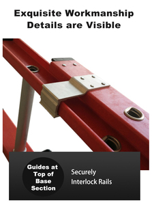 런즈툴 24피트 28피트 32피트 40피트 12미터 EN131 FRP 유리섬유 연장 사다리 텔레스코픽 사다리 - Product Image 4