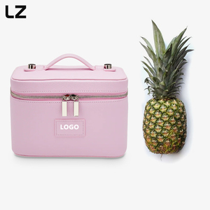 Borsa per il Trucco in Pelle Vegana LZ OEM ODM, Impermeabile, Organizer da Bagno per Donne, <span class=keywords><strong>Trousse</strong></span> Maquillage <span class=keywords><strong>Professionale</strong></span> - Product Image 2