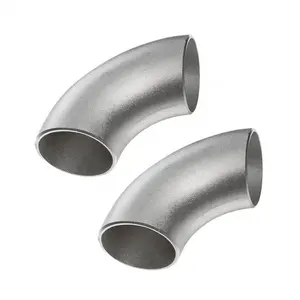 Raccordi per tubi a gomito in acciaio al carbonio a lungo raggio utilizzati per il collegamento di materiali idraulici