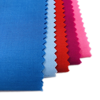 Tissu Popeline Teint Uni Extensible Résistant à l'Eau 90% Polyester 10% Coton 100gsm Poids Moyen Double Face pour Vêtements et Sacs
