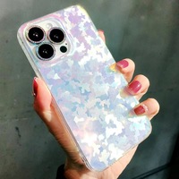 Pour iPhone 16 15 étui Offre Spéciale accessoires coque de téléphone arc-en-ciel laser super mince étui de téléphone dur pour iPhone 16 15 14 13 12 Pro Max