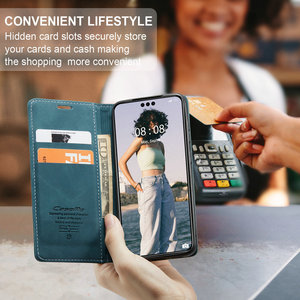 Funda de Teléfono Tipo Cartera Magnética de Cuero PU de Lujo CaseMe para P50/P40/P30/P60/<span class=keywords><strong>Mate</strong></span> 60/Honor 80 con Soporte, Estilo Ejecutivo - Product Image 3
