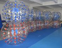 Ballon de Football gonflable en TPU / PVC pour adultes, combinaison de balle pare-chocs, points colorés, ballon de Football gonflable à bulles humaines