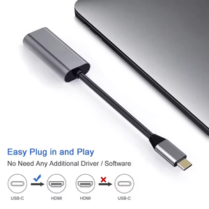 Tipo C para HDMI Adaptador USB 3,1 Macho HDTV Hembra Cable Convertidor Compatible 4K 30HZ Chaqueta de PVC para Laptop Tablet TV MacBook Came - Product Image 3