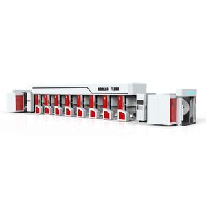 Excellent Automatic upper web travelling 8 colour Paper Box bag cup cardboard flexo Printing Machine