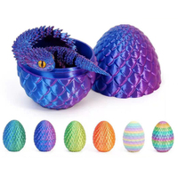 Juguetes de serpiente de plástico impreso en 3D Vashine, huevos de serpiente, juguetes flexibles de animales de cristal para niños, figuras de acción para niños