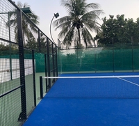 Terrain de padel portable pour exposition, démontage rapide, modèle de location, distributeur mondial en gros