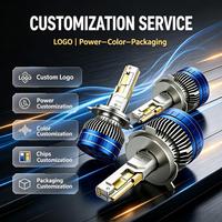 SunRise S210 Auto-LED-Scheinwerfer H8 12V 420W 21000LM 6500K 6 Kupferrohre Neu IP67 Wasserdicht Hohe Helligkeit Plug-and-Play