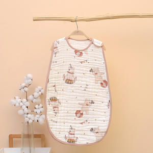 Ingrosso su misura 1 1.5 2.5 Tog cotone biologico prezzo ragionevole senza maniche fasciante per bambini sacco a pelo - Product Image 1