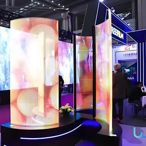 Indoor/Outdoor P3.91 LED Crystal <span class=keywords><strong>Film</strong></span> Screen com 3 anos SDK 3.91mm Pixel Pitch para Elevador Car TV Publicidade Pendurado Texto - Product Image 3