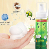 Mousse coiffante hydratante et volumisante pour perruques bouclées à la noix de coco pour un maintien fort