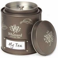 Boîte de conserve en métal personnalisée pour le thé, boîte ronde à double couvercle, boîte de rangement pour café noir, emballage en boîte
