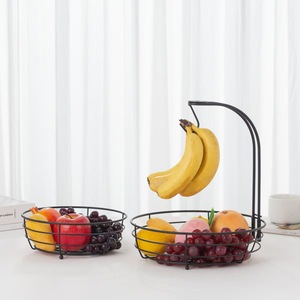 Canasta de Alambre para Frutas, Frutero o Soporte para Productos, Canasta Decorativa para Almacenar Frutas y Verduras, Soporte para Encimera de Cocina - Product Image 1