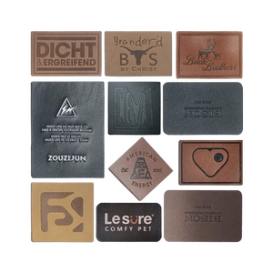 사용자 정의 양각 가죽 패치 의류 목 셔츠 로고 태그 청바지 자체 접착 라벨 여성 가방 핸드백 - Product Image 6