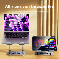 Nouveau support portable haut de gamme en alliage pour ordinateur portable et tablette, pliable, avec moniteur rotatif et réglable pour iPad