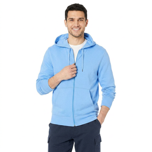 Sudaderas con Cremallera para Hombre, Más Vendidas, de Secado Rápido, 100% Algodón, Logotipo Personalizado, Ropa Urbana, Transpirable, Mangas Completas, Servicio OEM - Product Image 1