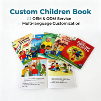 Livre d'histoires imprimé sur mesure, couverture souple, livre en papier, mini format, OEM ODM, vente en gros pour enfants