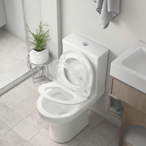Sunrise P Trap Installé <span class=keywords><strong>Toilette</strong></span> à double chasse Taille compacte avec option de siège à fermeture douce Réduction du <span class=keywords><strong>bruit</strong></span> Caractéristique Apparence élégante - Product Image 5