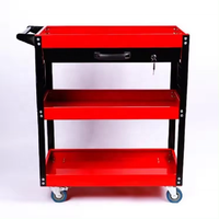 2024 fabricants armoire à outils en acier à 3 tiroirs avec roues chariot utilitaire chariot d'atelier métal CNC armoire à outils chariot chariot
