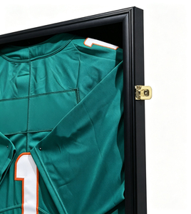 Custom Wooden Hinged Jersey <strong>Shadow</strong> <strong>Box</strong> <strong>Frame</strong> Front Loading Swing Door Sport Memorabilia Display Case Gym Decor Wood <strong>Frame</strong> - Product Image 2