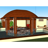 Planes de pensión de diseño 3D para villas
