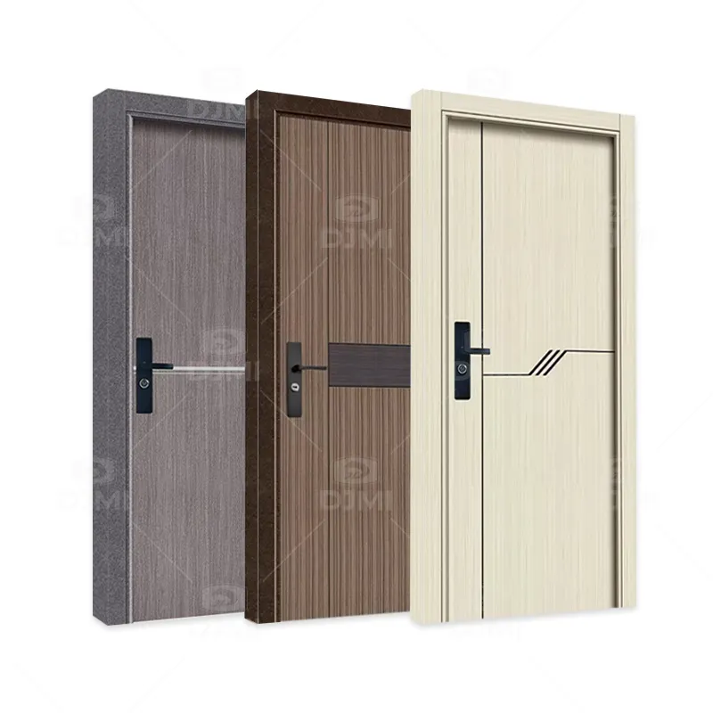 Offerta speciale casa villa camera design semplice 45mm di spessore rovere a filo in legno massello mdf porte in legno camera interna