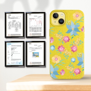 <span class=keywords><strong>Coques</strong></span> de téléphone antichoc personnalisables en paille de blé 100 % biodégradable et écologiques à faible MOQ pour iPhone 17 16 15 14 13 Pro Max - Product Image 5