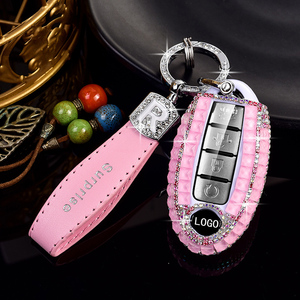 Coque de protection pour clé de voiture Bling pour <span class=keywords><strong>Nissan</strong></span> Cube <span class=keywords><strong>Juke</strong></span> Versa Note x-trail Qashaqai Sunny <span class=keywords><strong>Juke</strong></span> Altima TIIDA Murano <span class=keywords><strong>porte</strong></span>-clés suspendu - Product Image 2