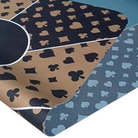Tapis de poker rectangulaire imprimé double face avec logo personnalisé, nappe de poker texane pliante en jersey néoprène