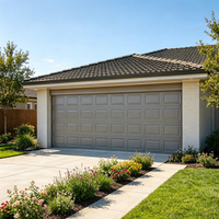 Porte de garage sectionnelle électrique automatique à glissière, design moderne, haute qualité, prix avantageux, en promotion
