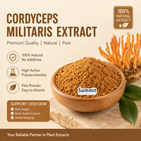 Extrait de Cordyceps Militaris Biologique en Poudre 100% Corps Fruité 1% Cordycepine 30% Polysaccharides Vente en Gros Supplément en Vrac