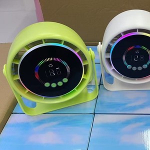 Ventilador de Escritorio Inteligente HM102 con Luz, Alimentación USB, Control Digital, Pantalla a Color, Funcionamiento Silencioso, Diámetro de Aspas de 7 a 9.9 Pulgadas - Product Image 1