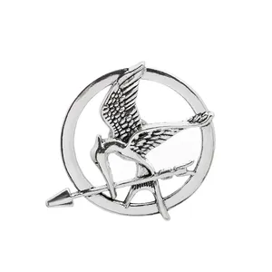 Broches de Metal de Moda con Diseño de Aves, Estilo Vintage Popular de Los Juegos del Hambre, Regalos de Cosplay - Product Image 3
