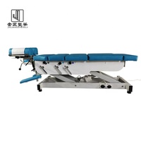 Table de traction dorsale à hauteur réglable électriquement pour la physiothérapie et la chiropratique, idéale pour les hôtels modernes et les salles de sport, en fer.