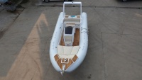 Bateau pneumatique à rames à coque rigide en fibre de verre de haute qualité en Hypalon fabriqué en Chine à vendre